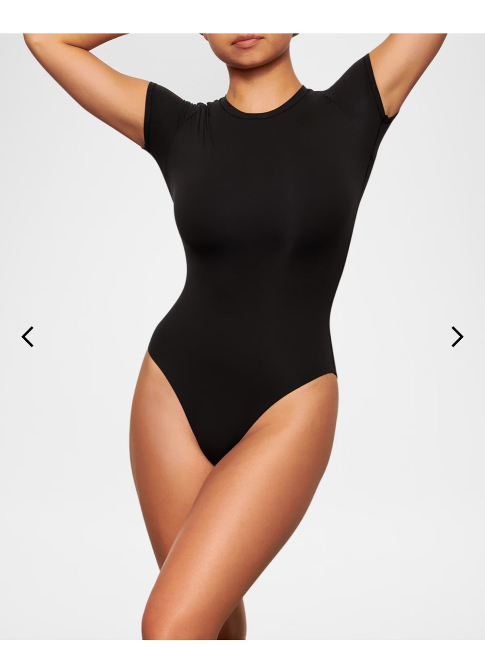 SKIMS Fits Everybody t-shirt bodysuit in Onyx, Medium